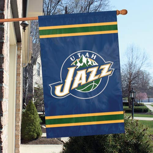 The Party Animal, Inc. Afjaz Utah Jazz Appliqué Banner Flag