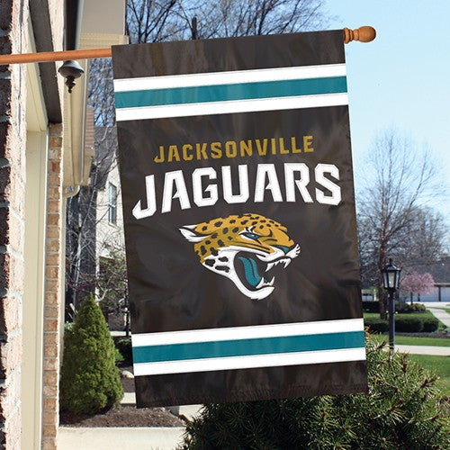 The Party Animal, Inc. Afjj Jacksonville Jaguars Appliqué Banner Flag