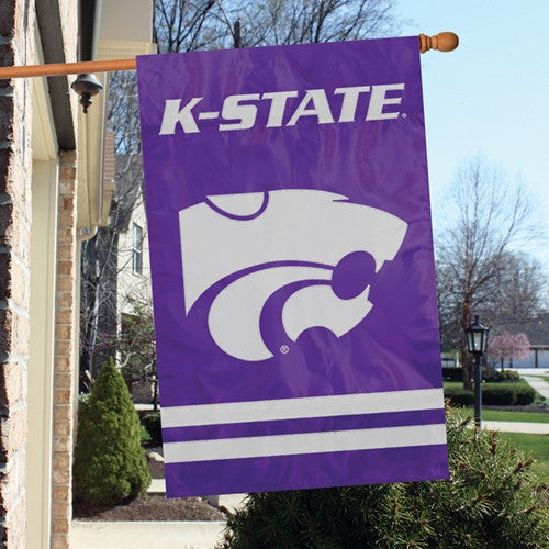 The Party Animal, Inc. Afkss Kansas State Wildcats Appliqué Banner Flag