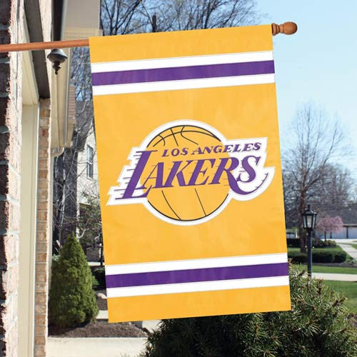 The Party Animal, Inc. Aflak Los Angeles Lakers Appliqué Banner Flag