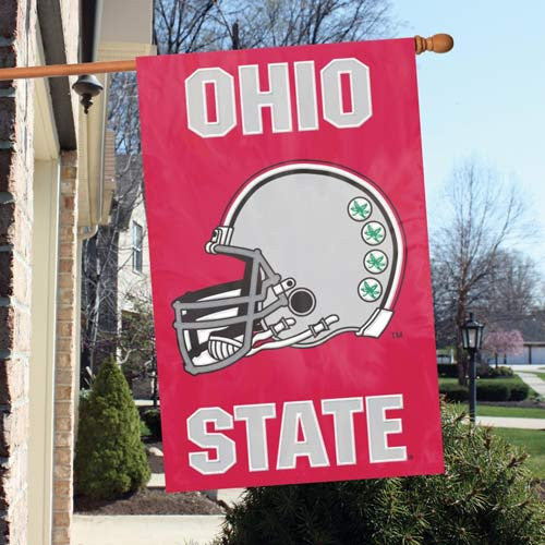 The Party Animal, Inc. Afosu Ohio State Buckeyes Appliqué Banner Flag Helmet Design