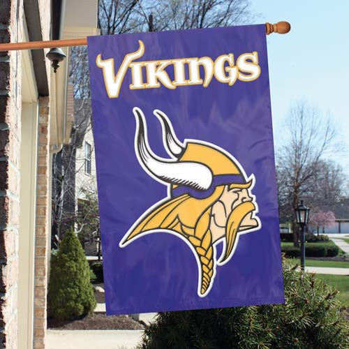 The Party Animal, Inc. Afvi Minnesota Vikings Appliqué Banner Flag