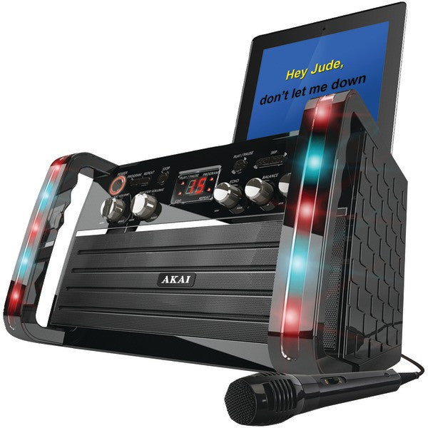 Akai Ks-213 Cd+g Karaoke Player With Ipad/ipod Cradle & Light Effect