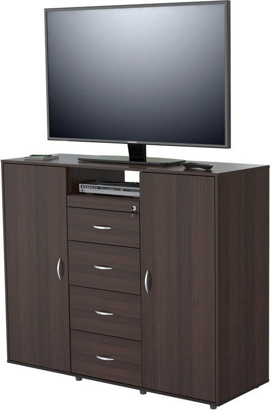 Inval America Am-5423 Espresso-wengue Finish Armoire/tv Stand