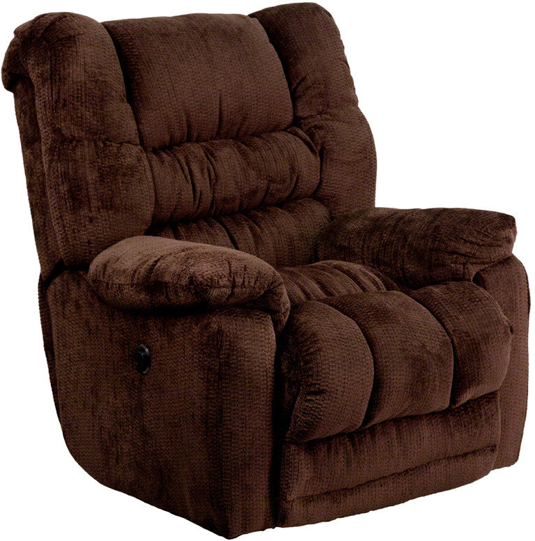 Flash Furniture Am-p9560-6452-gg Contemporary Temptation Mahogany Microfiber Power Recliner With Push Button