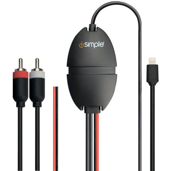Isimple Is7505 Audio Playback & Charging Cable With Rca Output For Apple Devices With Lightning Connector