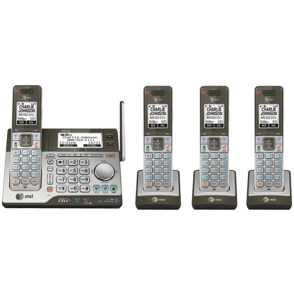 At&t Clp99483 Dect 6.0 Connect-to-cell 4-handset Phone System With Dual Caller Id