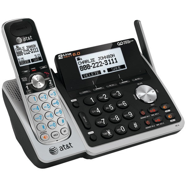 At&t Attl88102 Dect 6.0 Expandable 2-line Speakerphone With Caller Id