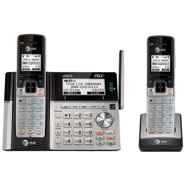 At&t Tl96273 Dect 6.0 Connect-to-cell 2-handset Phone System With Dual Caller Id