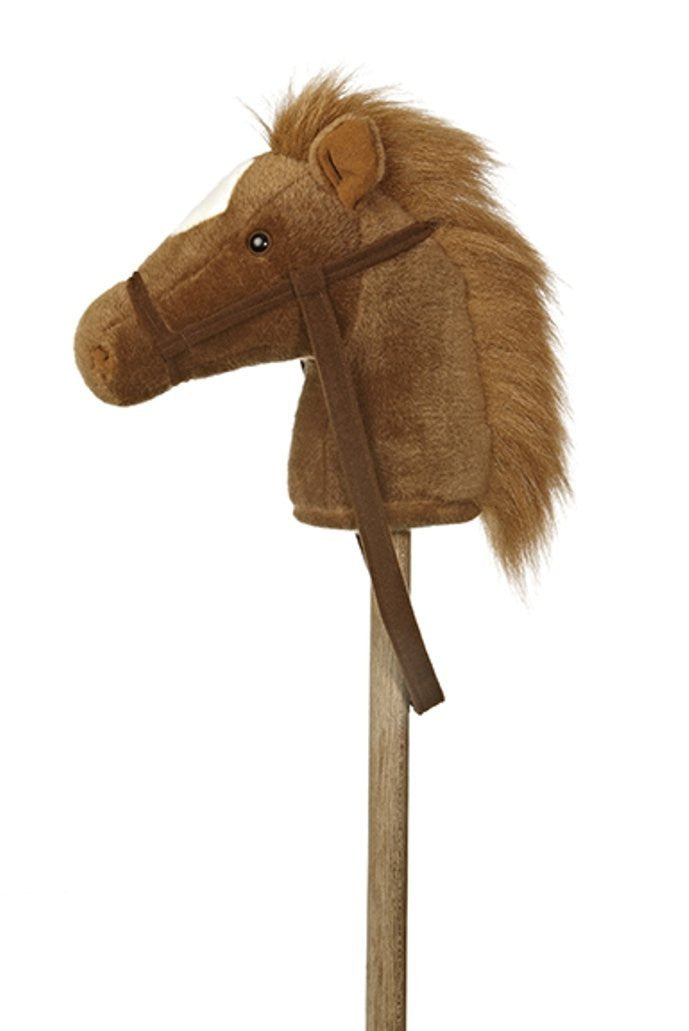 Aurora 02416 World World Giddy-up Stick Horse 37" Plush, Brown