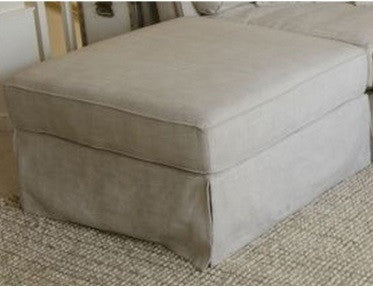 Element Home Furnishing Bel-so-sand-7 Bella Fabric Collection Standard Ottoman In Sand
