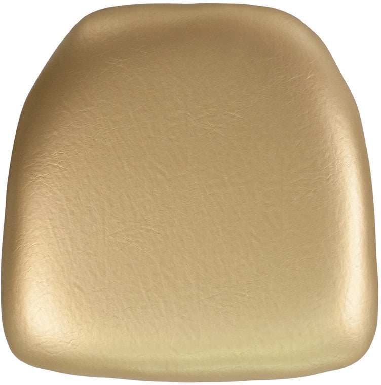 Flash Furniture Bh-gold-hard-vyl-gg Hard Gold Vinyl Chiavari Chair Cushion