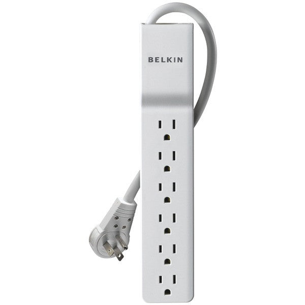 Belkin Be106000-06r 6-outlet Home/office Surge Protector With Rotating Plug