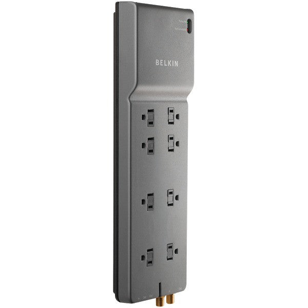 Belkin Be108230-12 Home/office Surge Protector (8-outlet; Coaxial Protection & Extended Cord)