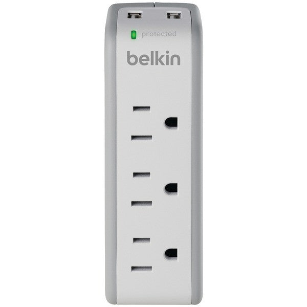 Belkin Bz103050-tvl 3-outlet Mini Surge Protector With 2 Usb Ports