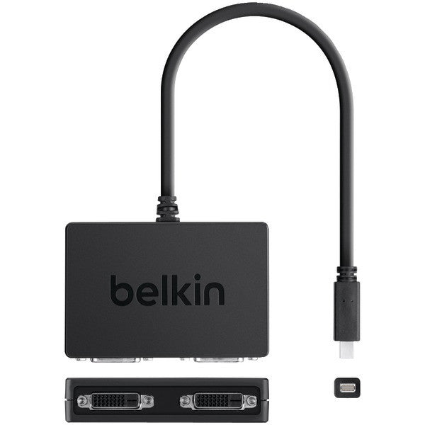 Belkin F2cd060 Mini Displayport To 2x Dvi Female Splitter Dongle