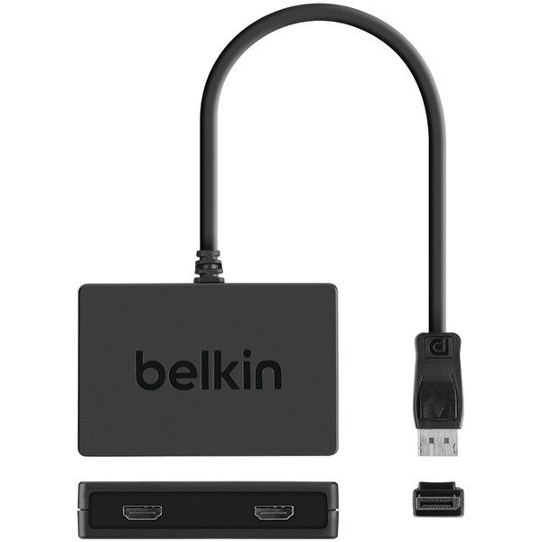 Belkin F2cd068 Displayport To 2x Hdmi Female Splitter Dongle