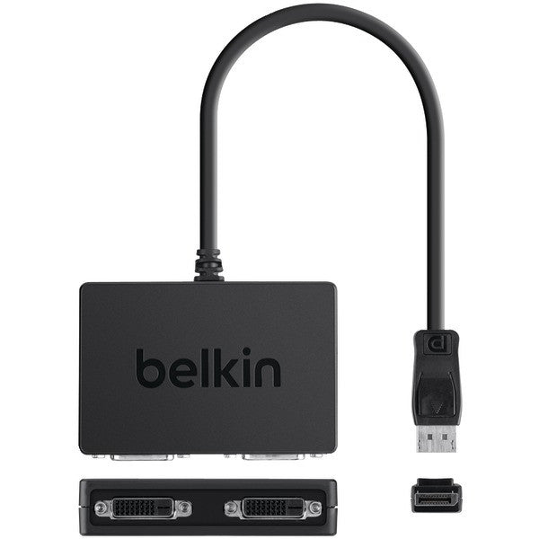 Belkin F2cd069 Displayport To 2x Dvi Female Splitter Dongle