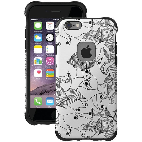 Ballistic Case Co. Ut1667-b29n Iphone 6/6s Urbanite Select Case (black Textured Tpu With Tiger Lily Pattern)