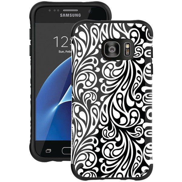 Ballistic Case Co. Ut1688-b31n Samsung Galaxy S 7 Urbanite Select Case (black Textured Tpu With Tiger Lily Pattern)