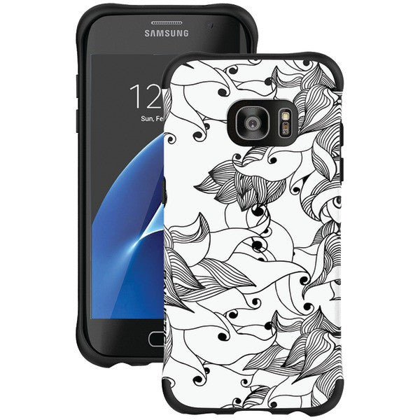 Ballistic Case Co. Ut1689-b29n Samsung Galaxy S 7 Edge Urbanite Select Case (black Textured Tpu With Tiger Lily Pattern)