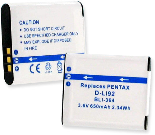 Empire Scientific Bli-364 Pentax D-li92 Li-ion 650mah