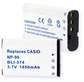 Empire Scientific Bli-374 Casio Np-90 Li-ion 1850mah