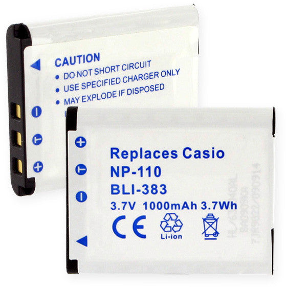 Empire Scientific Bli-383 Casio Np-110 Li-ion 1000mah