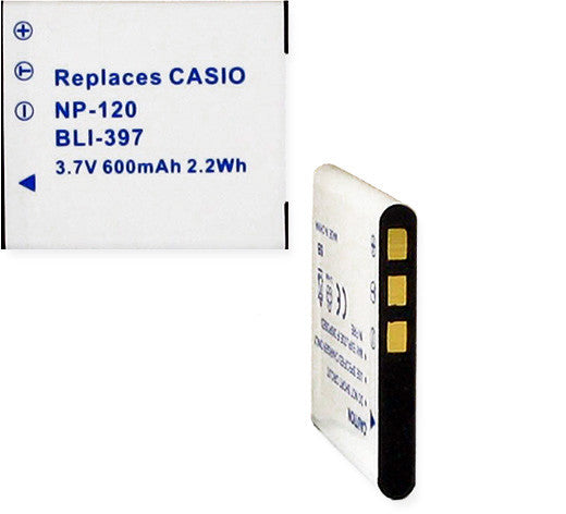 Empire Scientific Bli-397 Casio Np-120 3.7v 600mah