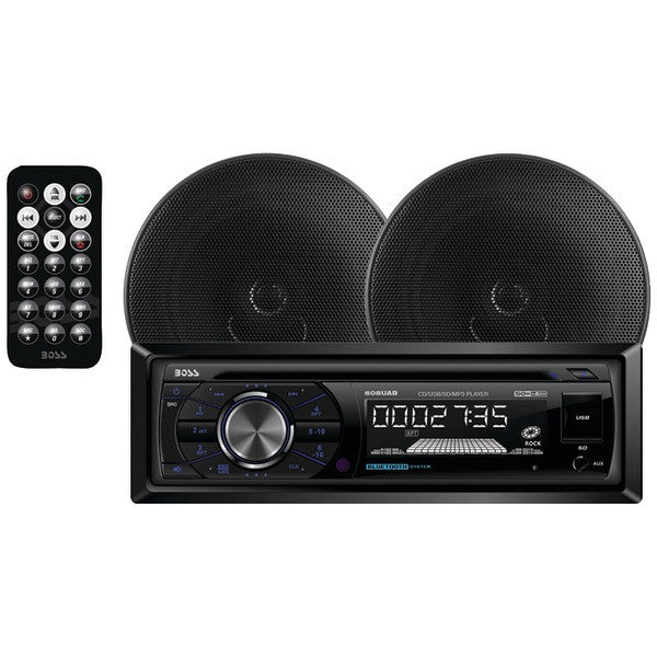 Boss Audio Systems 656bck Single-din In-dash Cd Am/fm Receiver System With Bluetooth & Speakers