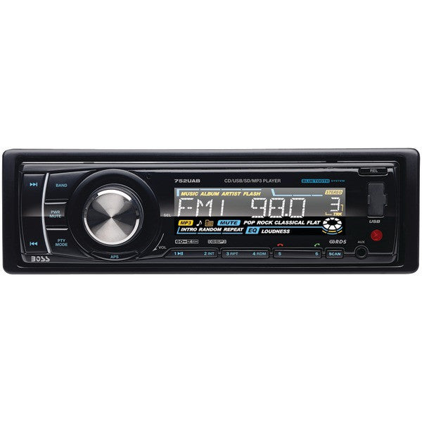 Boss Audio Systems 752uab Single-din In-dash Cd Am/fm Receiver With Bluetooth