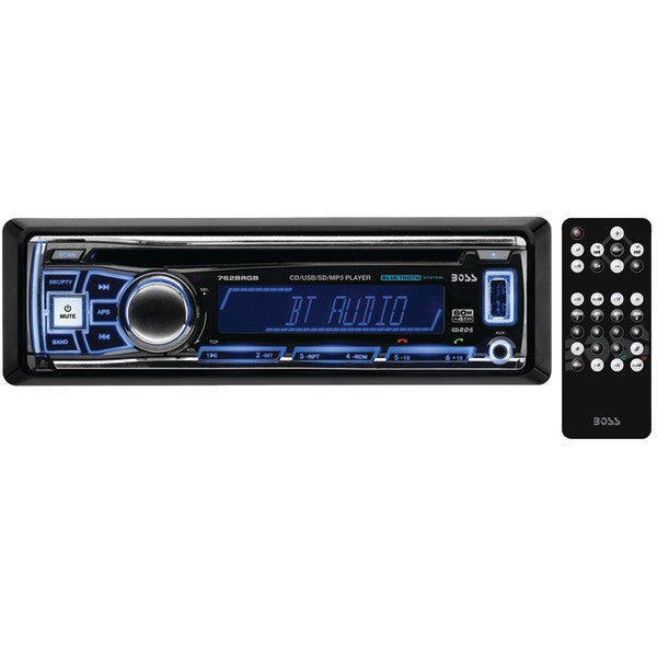 Boss Audio Systems 762brgb Single-din In-dash Cd Am/fm Receiver With Rgb Illumination (with Bluetooth)