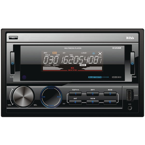 Boss Audio Systems 812uab Double-din In-dash Mechless Am/fm Receiver With Bluetooth