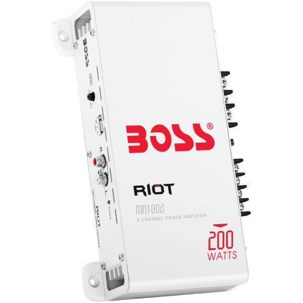 Boss Audio Systems Mr1002 Riot Series Marine Class Ab Amp (2 Channels, 200 Watts)