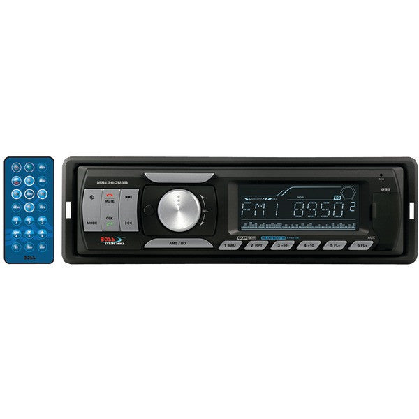 Boss Audio Systems Mr1360uab Marine Single-din In-dash Mechless Am/fm Receiver With Bluetooth