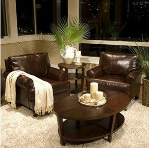 Element Home Furnishing Bra-sc-coff-4 Braxton Bicast Leather Club Chair In Coffee Bean
