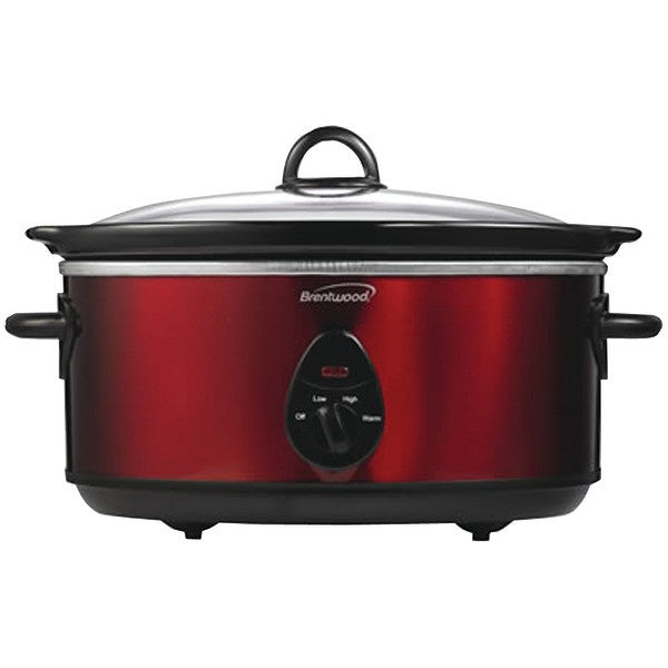 Brentwood Appliances Sc-150r 6.5 Quart Slow Cooker (red)