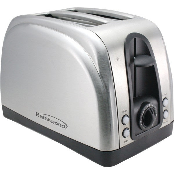 Brentwood Appliances Ts-225s 2-slice Elegant Toaster With Brushed Stainless Steel Finish