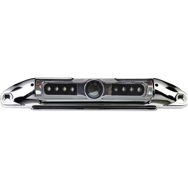 Boyo Vision Vtl400cir Bar-type License Plate Camera With Ir Night Vision & Parking-guide Lines (chrome)