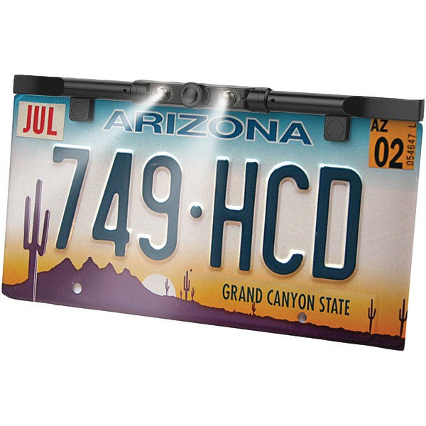 Boyo Vision Vtl425hdl Ultraslim License Plate Hd Camera With Led Lights (black)