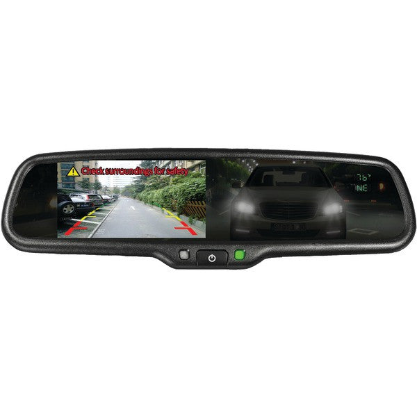 Boyo Vision Vtm43tca 4.3" Oe-style Rearview Auto-dimming Mirror Monitor With Temperature & Compass