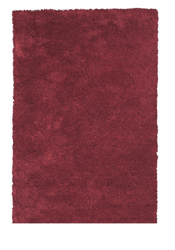 Kas Rugs Bliss 1564 Red Shag Hand-woven & Other 100% Polyester 2