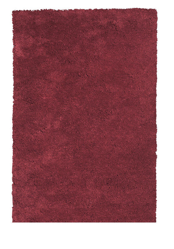 Kas Rugs Bliss 1564 Red Shag Hand-woven & Other 100% Polyester 3