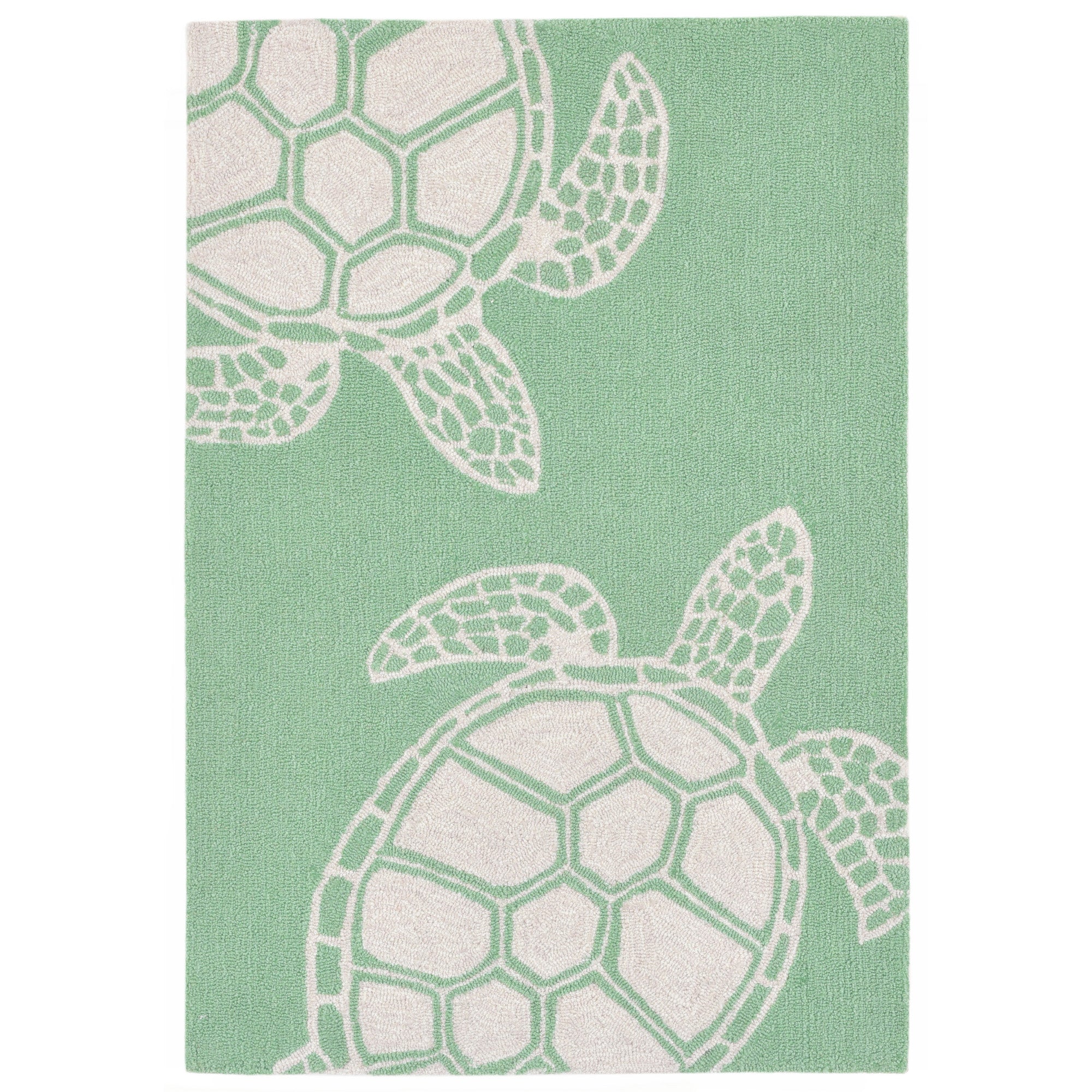 Trans-ocean Imports Cap12163406 Liora Manne Capri Turtle Indoor/outdoor Rug Green 20"x30"