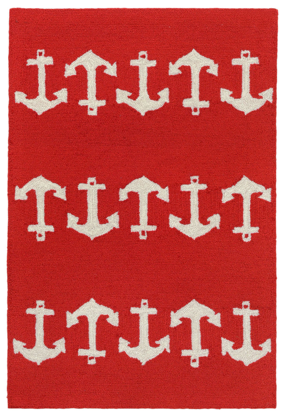 Trans-ocean Imports Cap23166424 Capri Collection Red Finish Everywear Rug