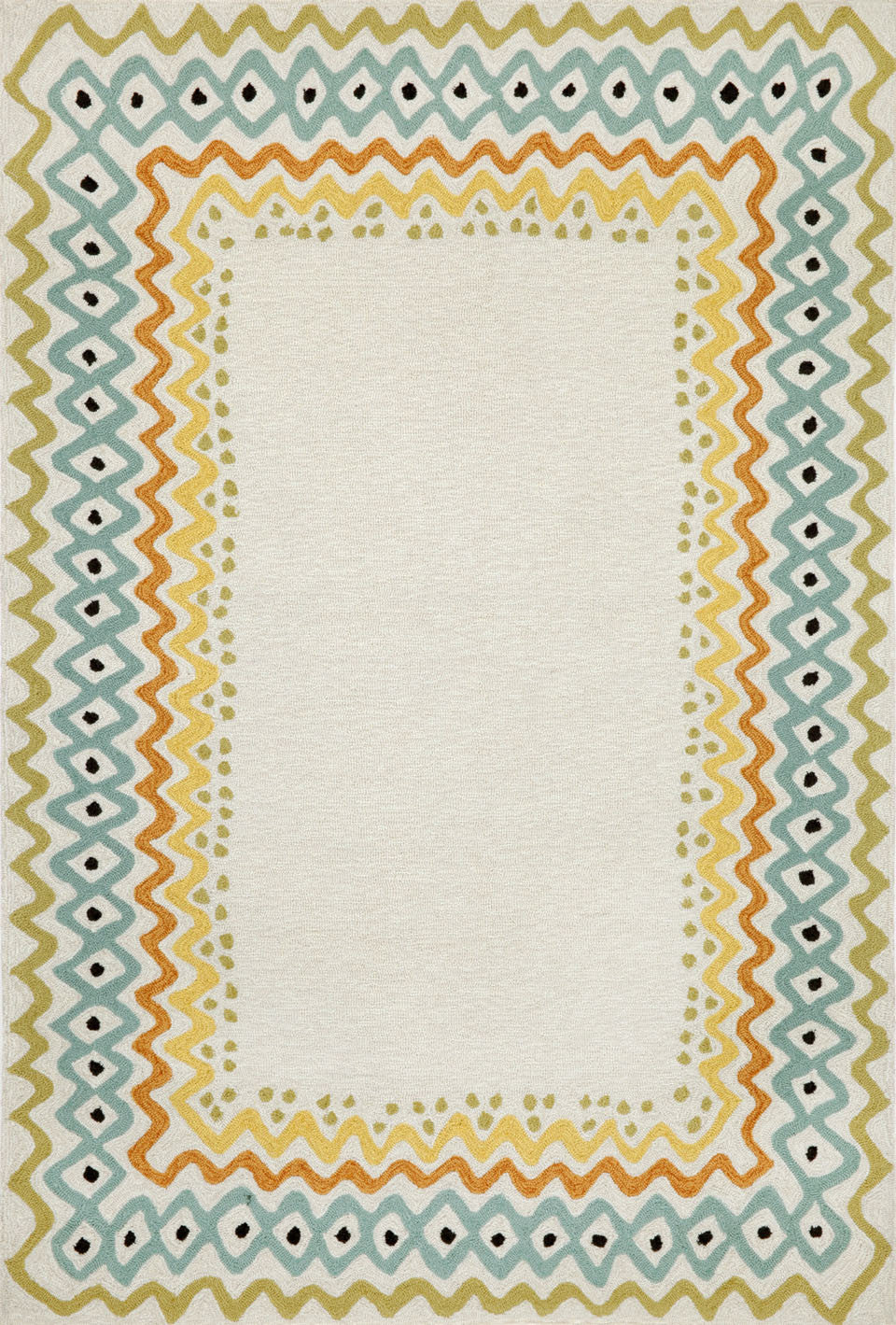 Trans-ocean Imports Cap71160712 Capri Collection Natural Finish Everywear Rug