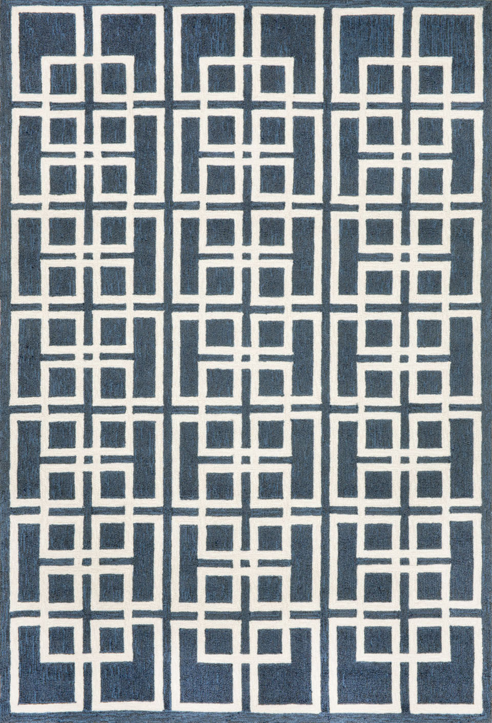 Trans-ocean Imports Cap71160933 Capri Collection Blue Finish Everywear Rug