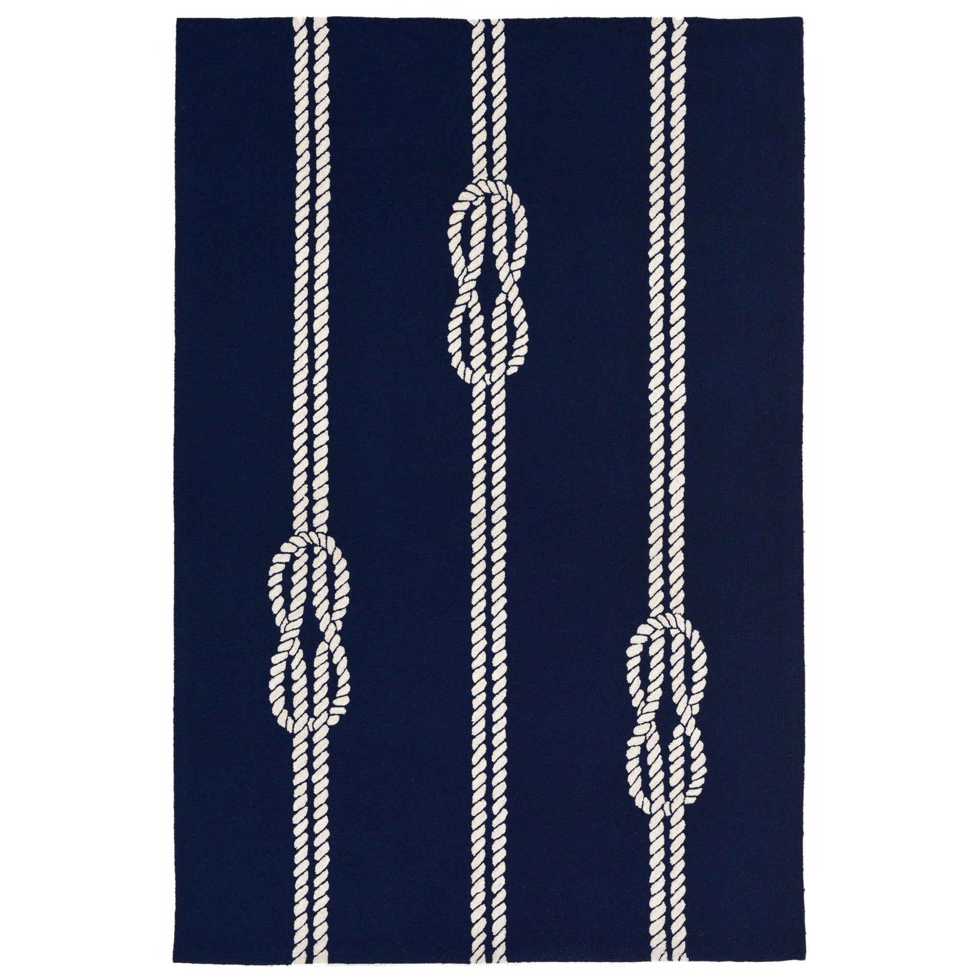 Trans-ocean Imports Cap46163633 Liora Manne Capri Ropes Indoor/outdoor Rug Navy 42"x66"