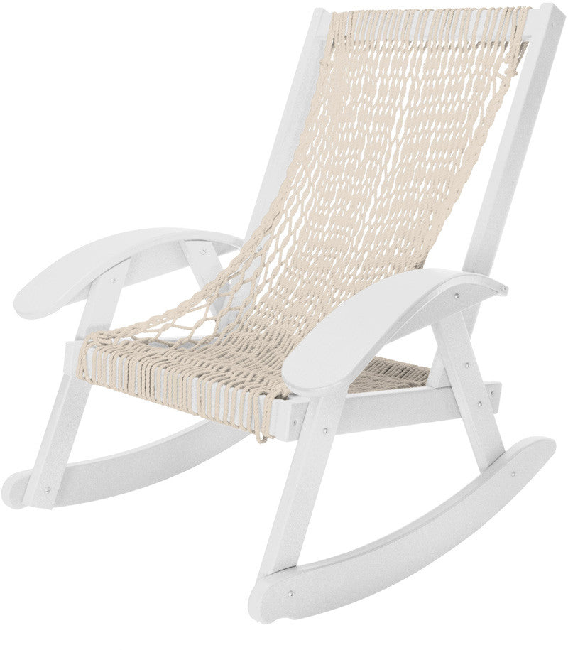 Pawleys Island Hammocks Ccsrotwh Coastal Duracord White Rocker-oatmeal Rope (w 31.5 X H 36.5 In.)