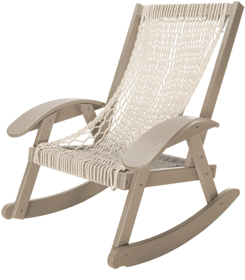 Pawleys Island Hammocks Ccsrotww Coastal Duracord Weatherwood Rocker-oatmeal Rope (w 31.5 X H 36.5 In.)